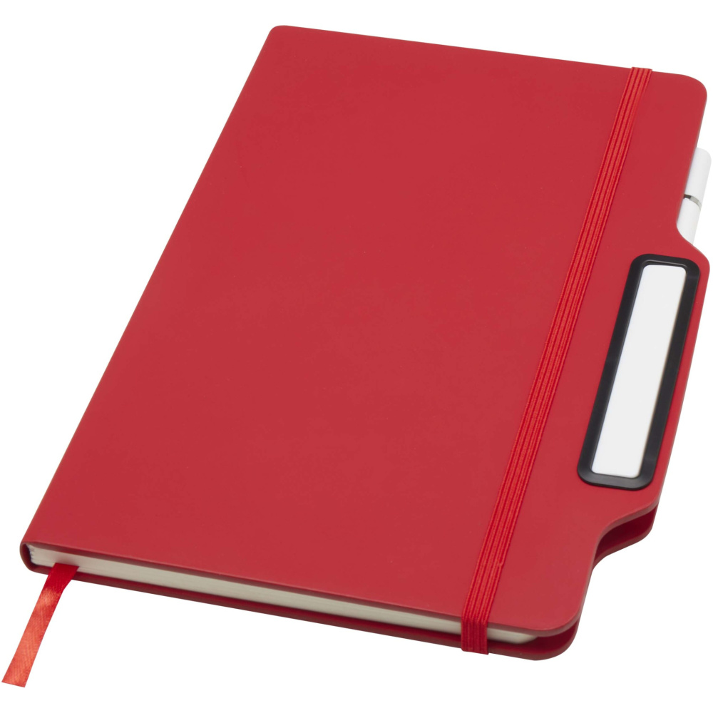 Logo trade advertising products image of: Nexus A5 hard cover notebook with pen and pencil combo (black ink)
