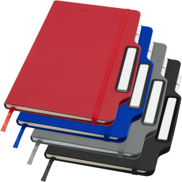 Logo trade promotional merchandise picture of: Nexus A5 hard cover notebook with pen and pencil combo (black ink)