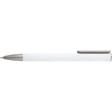 Logotrade promotional giveaway image of: Ziggur aluminium ballpoint pen (blue ink)