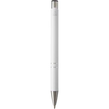 Logo trade corporate gifts image of: Moneta recycled aluminium ballpoint pen (blue ink)