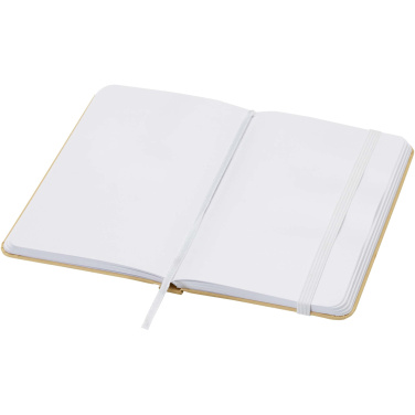 Logo trade promotional merchandise image of: Reed A6 recycled hard cover notebook with plain pages