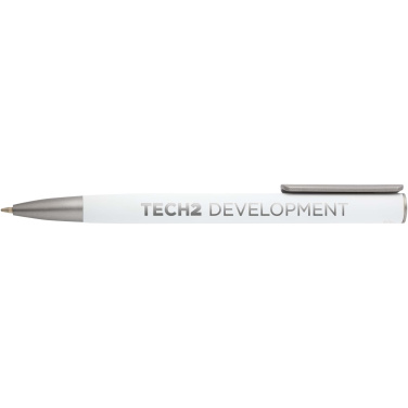 Logo trade promotional merchandise photo of: Ziguur recycled aluminium ballpoint pen (black ink)