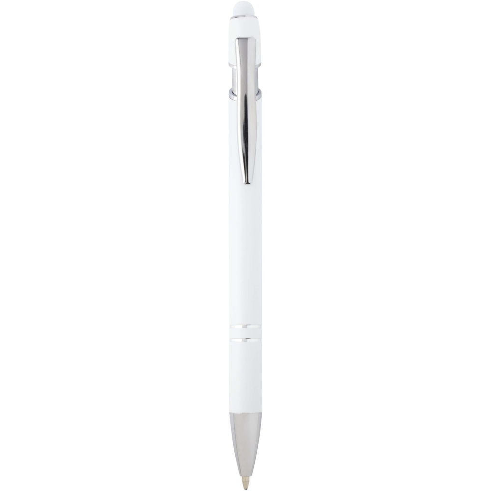 Logo trade promotional items picture of: Kish ballpoint pen with silver finish (black ink)