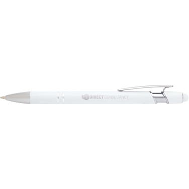 Logotrade promotional product picture of: Kish ballpoint pen with silver finish (black ink)