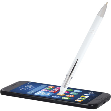 Logo trade promotional products picture of: Kish ballpoint pen with silver finish (black ink)