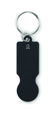 Logo trade promotional giveaways picture of: Key ring with trolley token