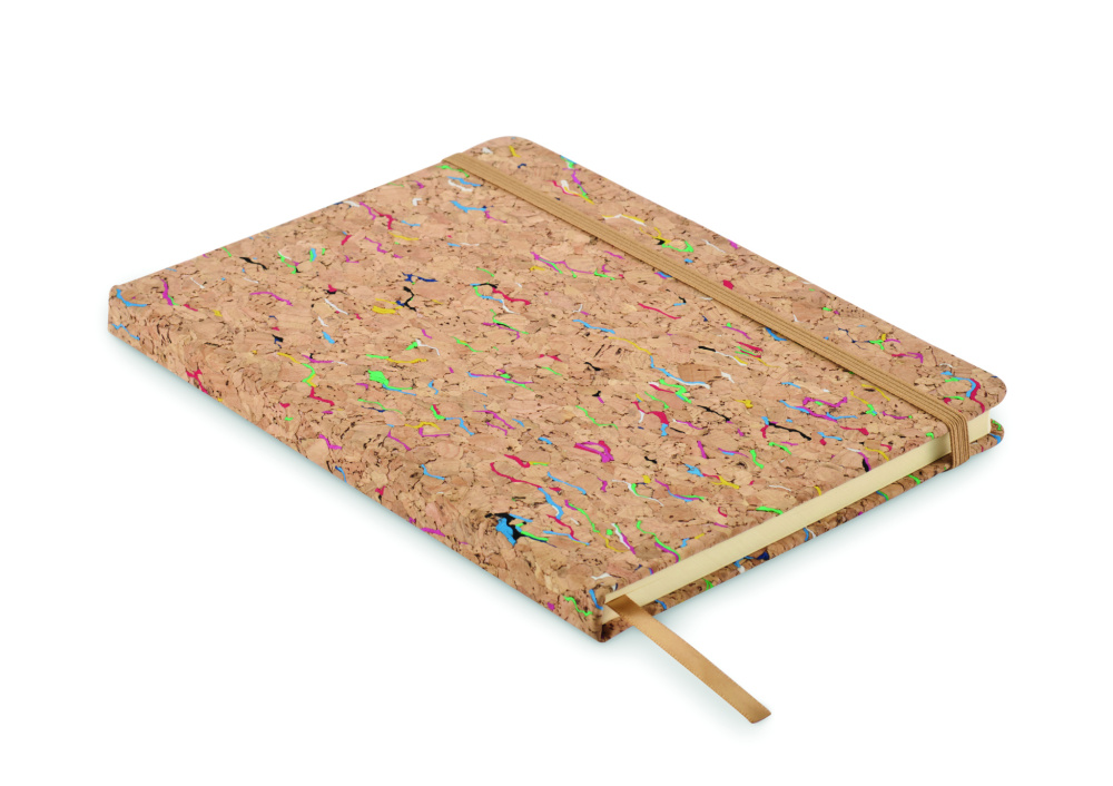 Logo trade advertising products picture of: A5 cork coloured notebook