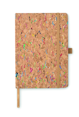 Logo trade promotional gifts picture of: A5 cork coloured notebook