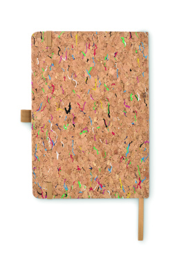Logo trade promotional items image of: A5 cork coloured notebook