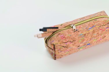 Logo trade advertising products image of: Coloured cork pencil case