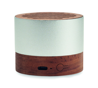 Logo trade promotional merchandise image of: Recycled aluminium speaker