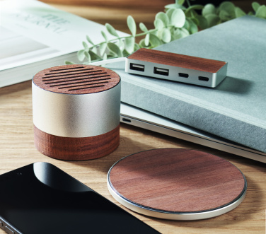 Logo trade promotional items picture of: Recycled aluminium speaker