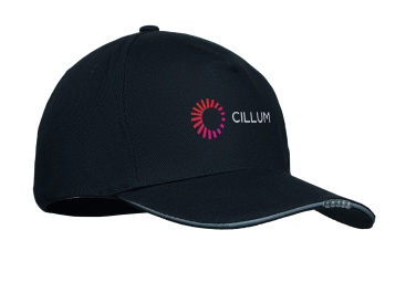 Logo trade promotional merchandise picture of: 5 panel LED cotton cap 220gr/m²