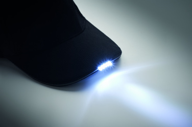 Logotrade promotional item image of: 5 panel LED cotton cap 220gr/m²