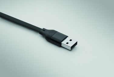 Logotrade promotional merchandise picture of: 60W cable keyring recycled ABS