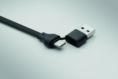 Logotrade promotional gift image of: 60W cable keyring recycled ABS