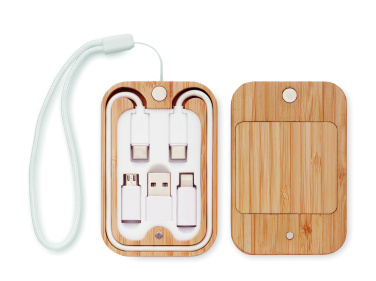 Logotrade corporate gift image of: 15W wireless charger in bamboo