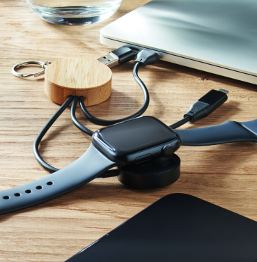 Logotrade promotional item picture of: Key ring with 4 in 1 60W cable