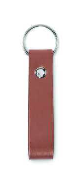 Logo trade promotional items image of: PU loop key ring