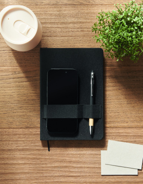 Logotrade business gift image of: A5 RPET notebook with pen