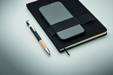 Logo trade promotional item photo of: A5 RPET notebook with pen