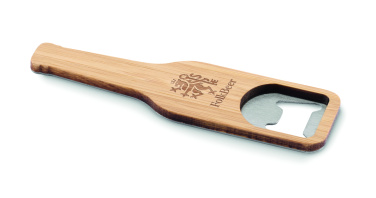 Logo trade promotional gifts picture of: Bamboo bottle opener
