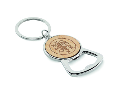 Logo trade advertising products image of: Recycled aluminium key ring