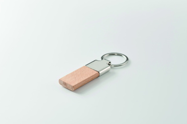 Logotrade promotional product image of: Key ring with rubber wood