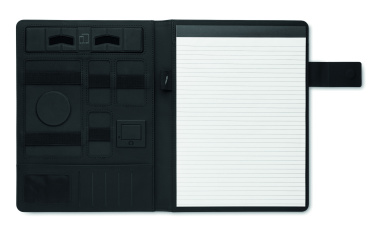 Logo trade promotional products image of: A4 folder and wireless charger