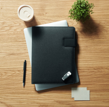 Logo trade promotional merchandise image of: A4 folder and wireless charger