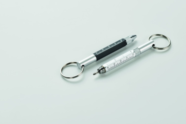 Logo trade promotional gifts image of: Key ring with twist action pen