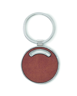 Logo trade promotional giveaway photo of: Round shape key ring