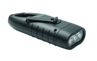 Logotrade promotional product picture of: Solar torch with dynamo crank