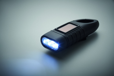 Logo trade promotional products image of: Solar torch with dynamo crank