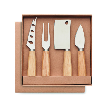 Logotrade business gift image of: Set of 4 cheese knives