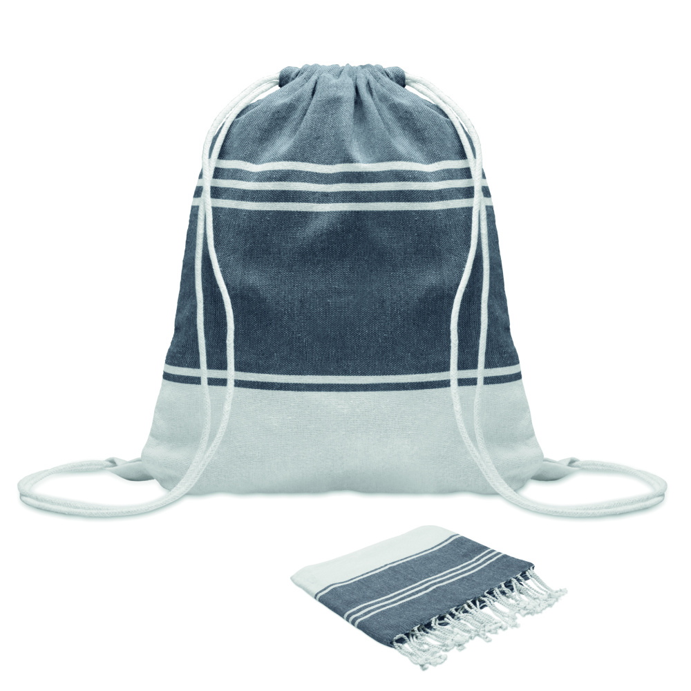 Logotrade corporate gift picture of: Hammam towel drawstring set