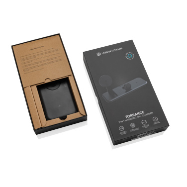 Logo trade advertising products image of: Urban Vitamin Torrance 3 in 1 magnetic 15W charger