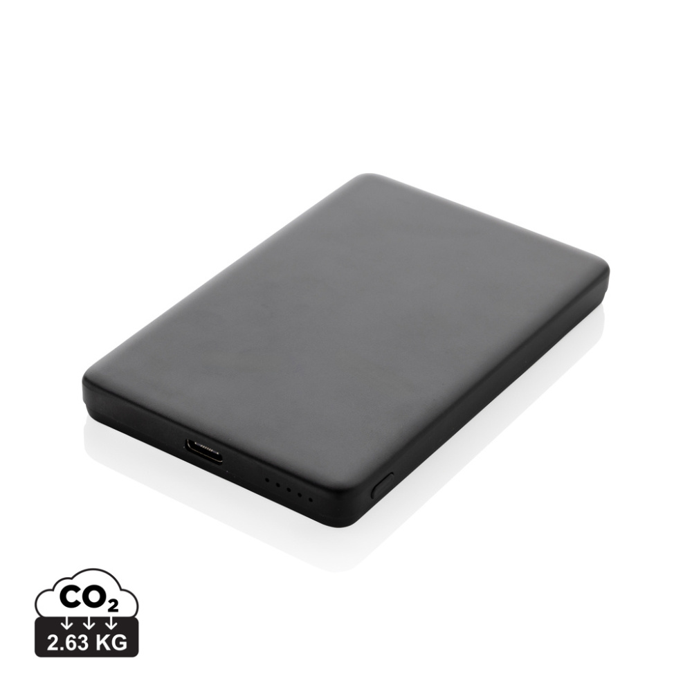 Logotrade promotional product picture of: Orion RCS recycled aluminum 5000 mah 5W magnetic powerbank