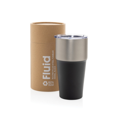 Logotrade promotional product picture of: Fluid RCS certified recycled steel tumbler 500ml