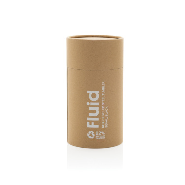 Logo trade promotional merchandise picture of: Fluid RCS certified recycled steel tumbler 500ml