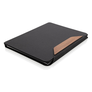 Logotrade promotional product picture of: Teri AWARE™ RPET and walnut A4 portfolio