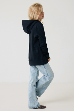 Logo trade promotional gift photo of: Iqoniq Yengo kids recycled cotton hoodie with sidepockets