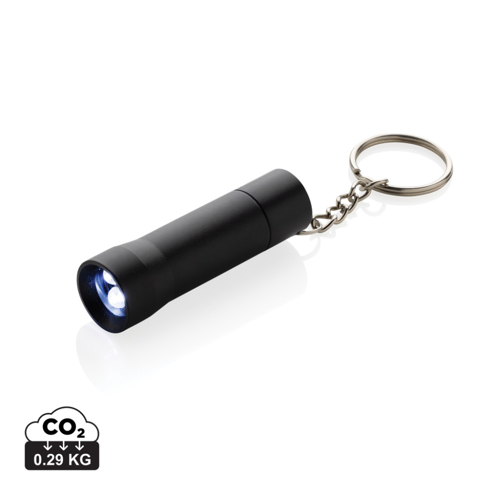 Logotrade promotional giveaway image of: Flash RCS recycled aluminium keychain torch