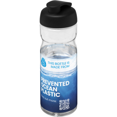 Logotrade promotional merchandise picture of: H2O Active® Eco Base 650 ml flip lid sport bottle