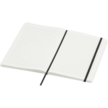 Logo trade promotional items picture of: Holm A5 stone paper hard cover notebook with lined pages