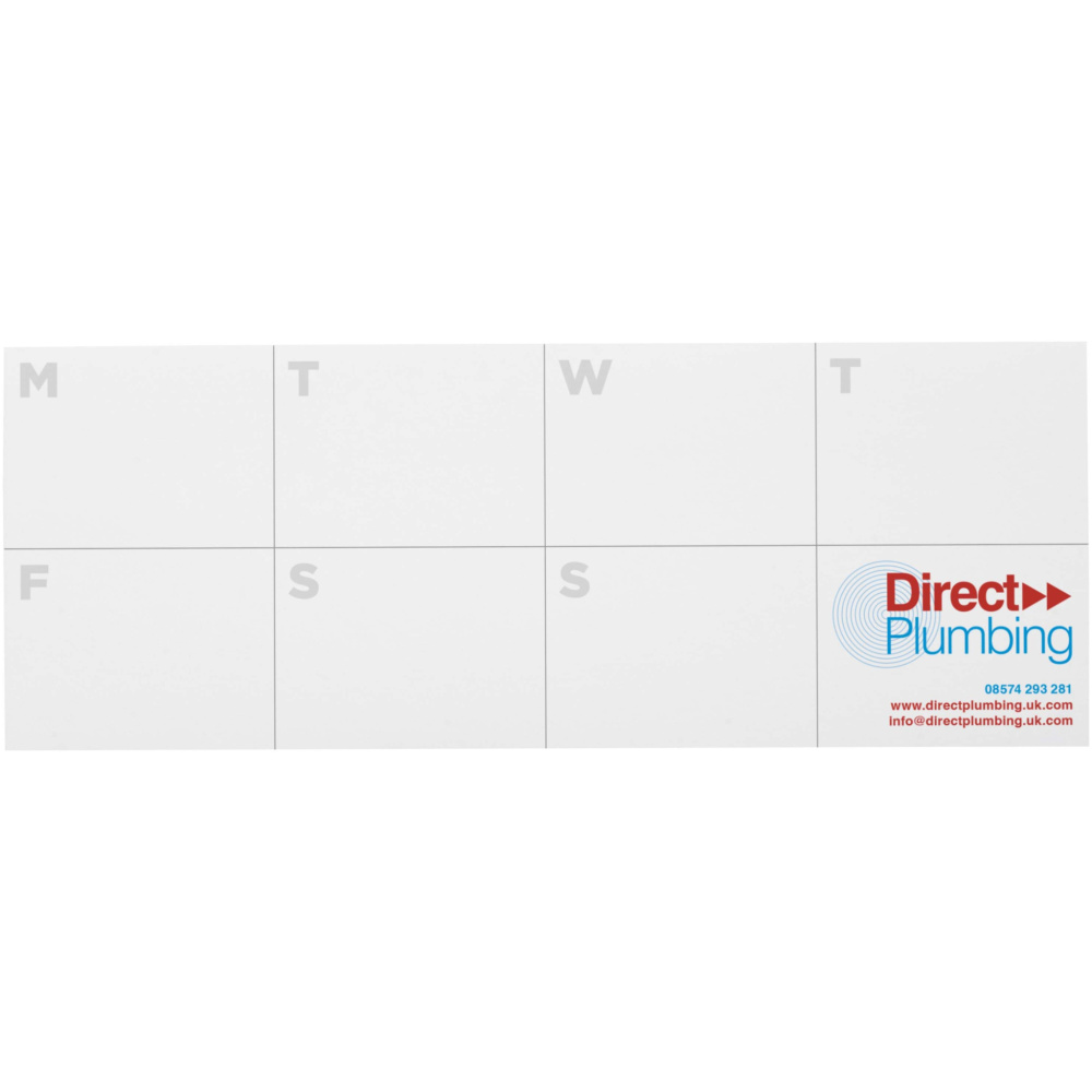 Logotrade promotional products photo of: Sticky-Mate® recycled sticky notes with printed planner