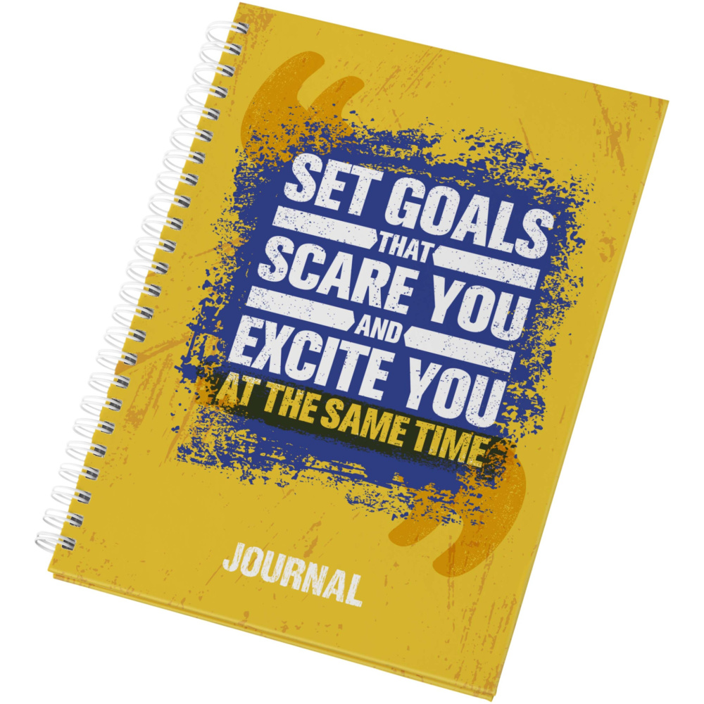 Logo trade corporate gifts picture of: Desk-Mate® A5 hard cover journal