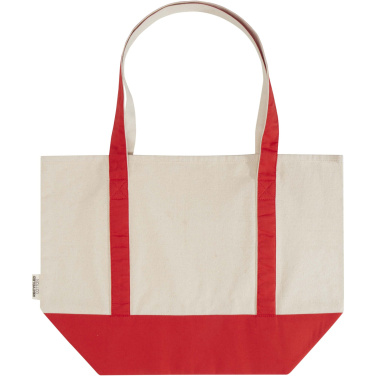 Logo trade corporate gift photo of: Sam 320 g/m² GRS recycled cotton tote bag