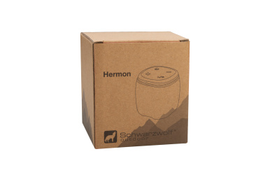Logo trade advertising products picture of: Bluetooth speaker HERMON Schwarzwolf