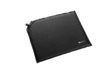 Logo trade promotional item photo of: Inflatable cushion ANTERO Schwarzwolf